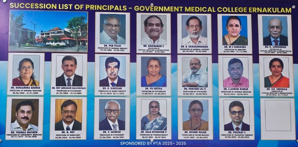 Torchbearers of Excellence: Principals Through Time – GMC Ernakulam